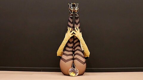 Yoga Art in Pantyhose