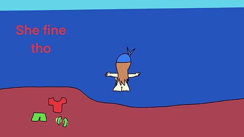 May’s bare relaxing swim