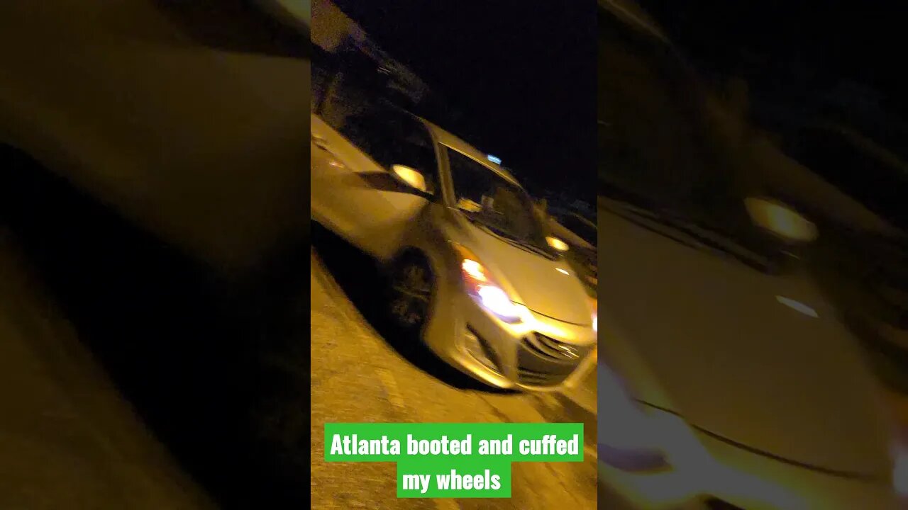 Booted my car in Atlanta #Atlanta #shorts