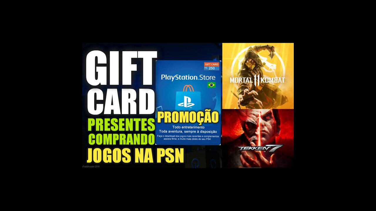 PRESENTES COMPRANDO JOGOS COM GIFT CARD NA PLAYSTATION