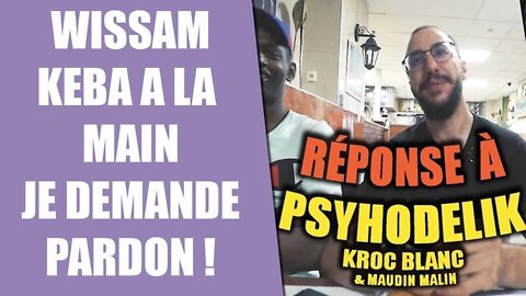 @WisSam DEMONTE PSYHODELIK, KROC BLANC, MAUDIN MALIN avec un kebab à la main