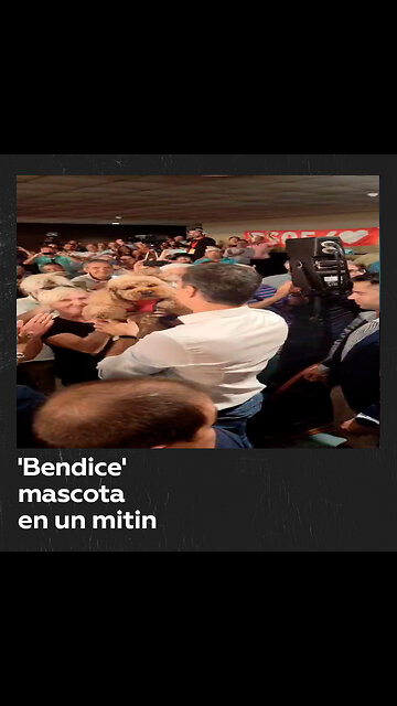 Pedro Sánchez saluda al 'mejor amigo del hombre'