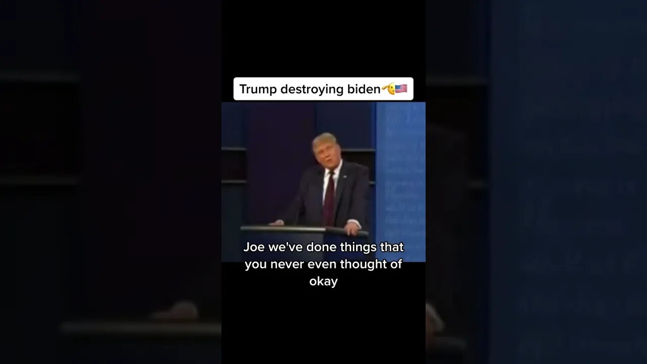 TRUMP destroys Biden in 10 seconds 🤣