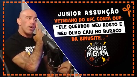 Junior Assunção - Quebrou meu rosto e meu olho saiu da órbita | Cortes Perdidos Na Gringa PDC