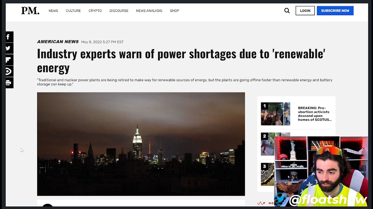 Energy Industry Experts Warn Of Blackouts, Shortages Due To 'Renewables'