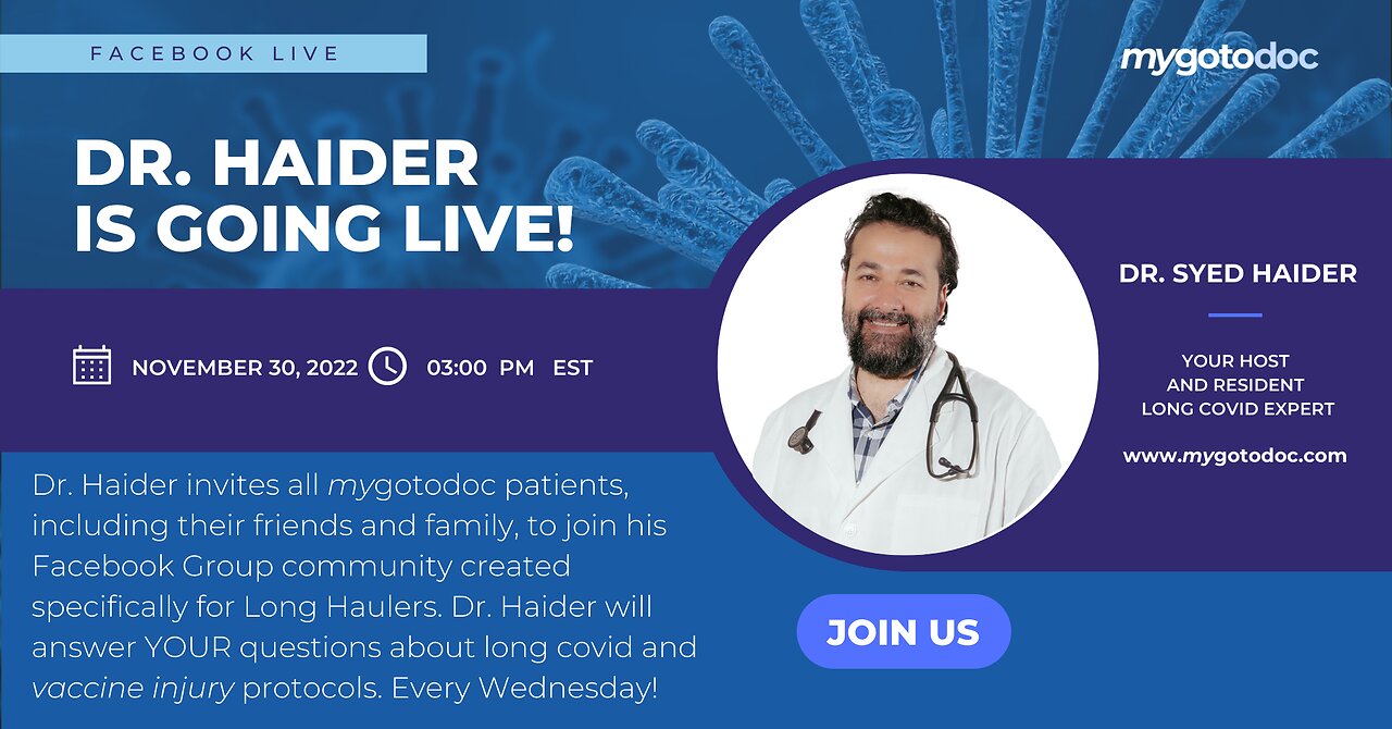 Dr. Haider answers your long covid questions, LIVE Q&A episode 14