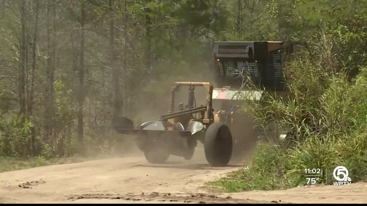 800-acre brush fire in Martin County 100% contained, Florida Forest Service says