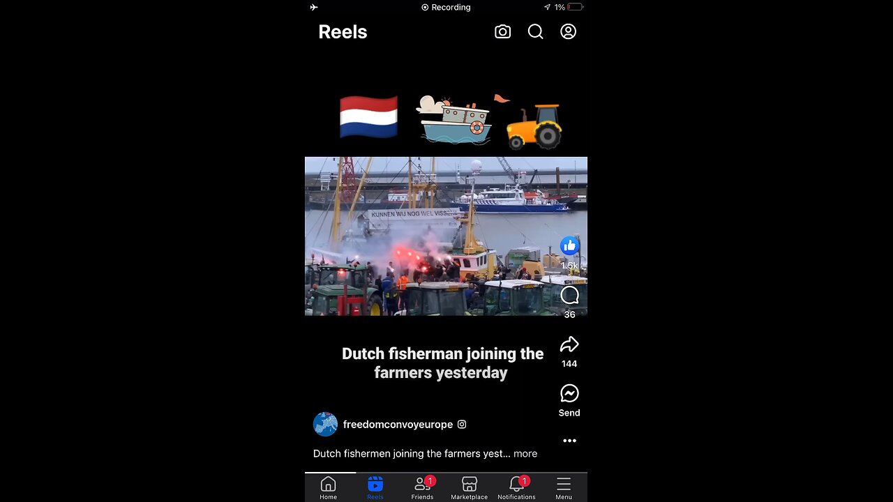 Dutch fishermans joining farmers