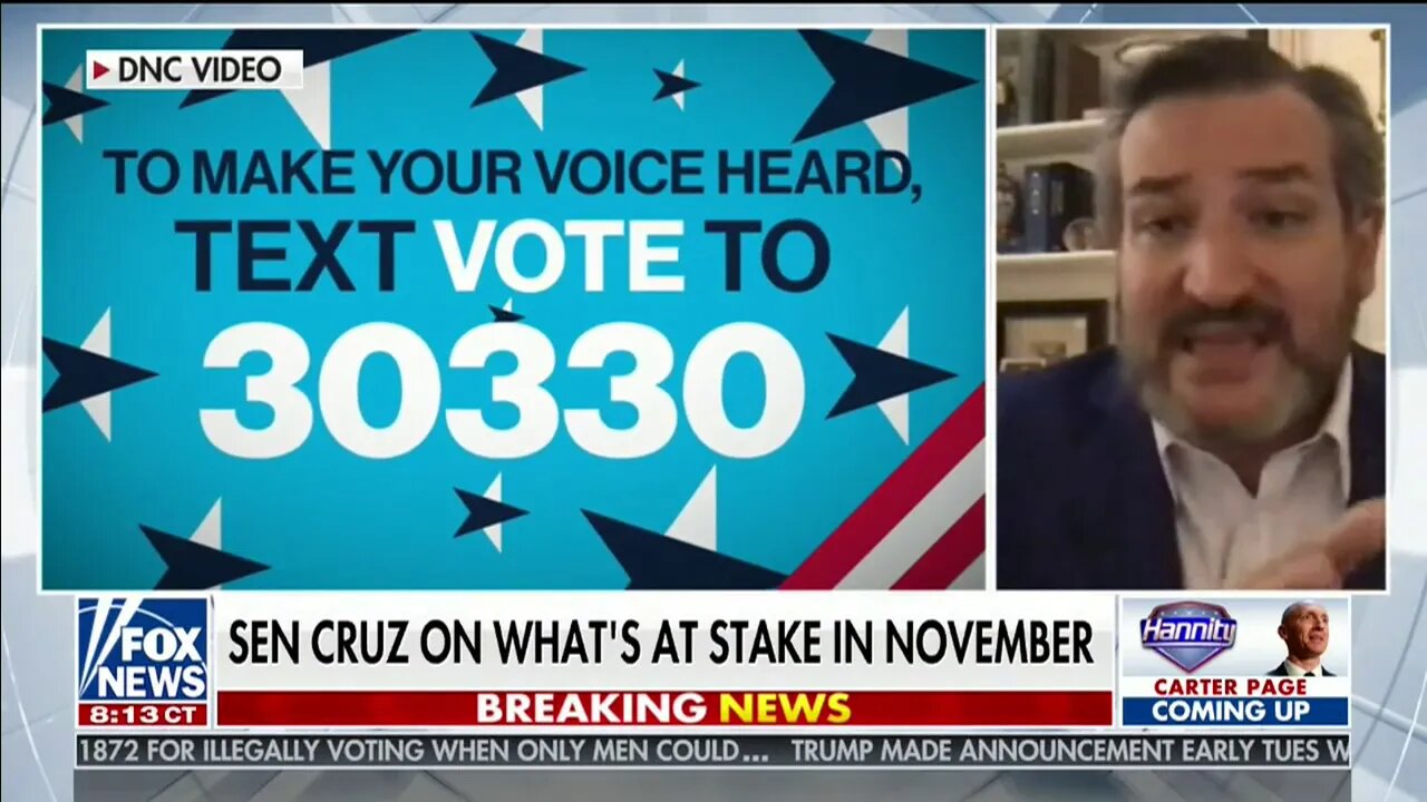 Cruz on Hannity Blasts Democrats’ Radical Agenda of Open Borders, Socialism, & the Green New Deal
