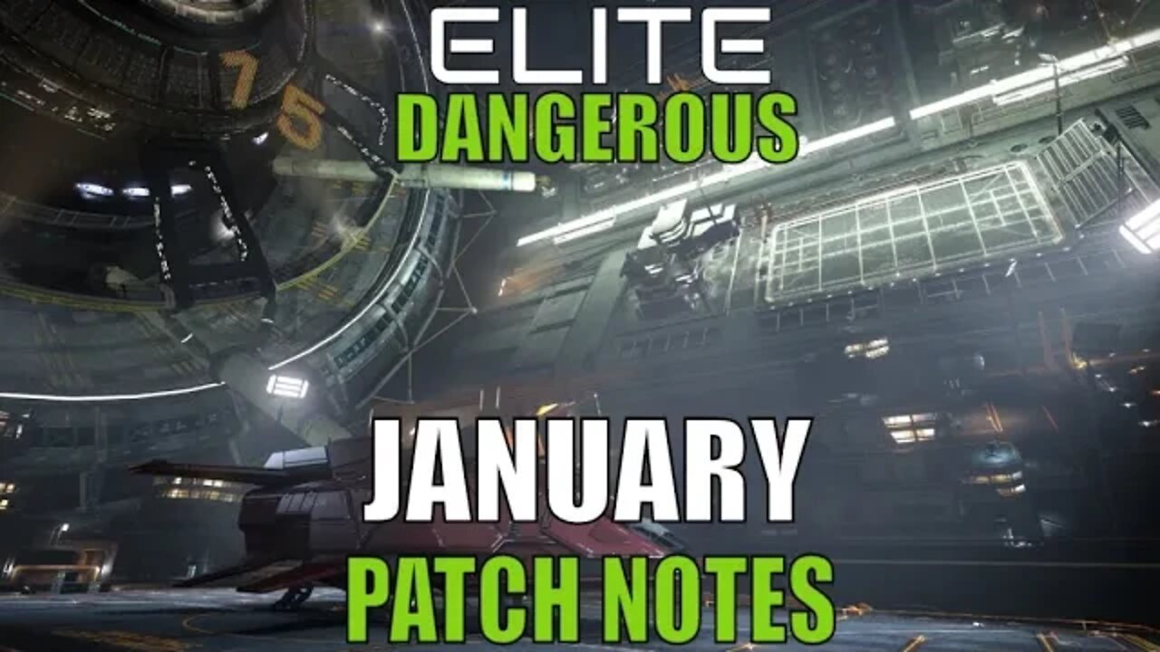 Elite Dangerous 2020 News January Update Patch Notes