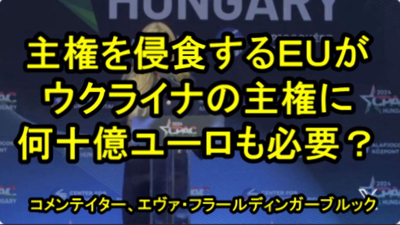 エヴァ・フラールディンガーブルック（オランダ゛のコメンテイター）はＥＵ官僚を非難します。