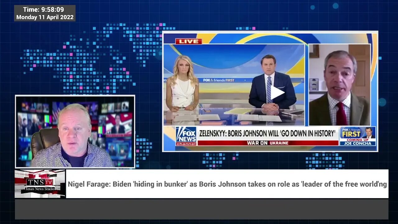 Nigel Farage: Biden 'hiding in his bunker' while Boris Johnson Takes Charge