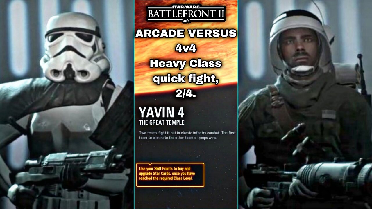 XB1 Star Wars Battlefront 2 G300, 2P local splitscreen Arcade on The Great Temple, Heavy Class!