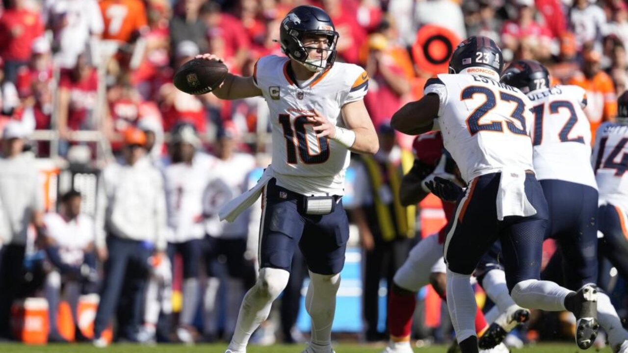 Bo Nix Week 10 Every Drop-back, Pass, and Run Denver Broncos at Kansas City Chiefs NFL 2024