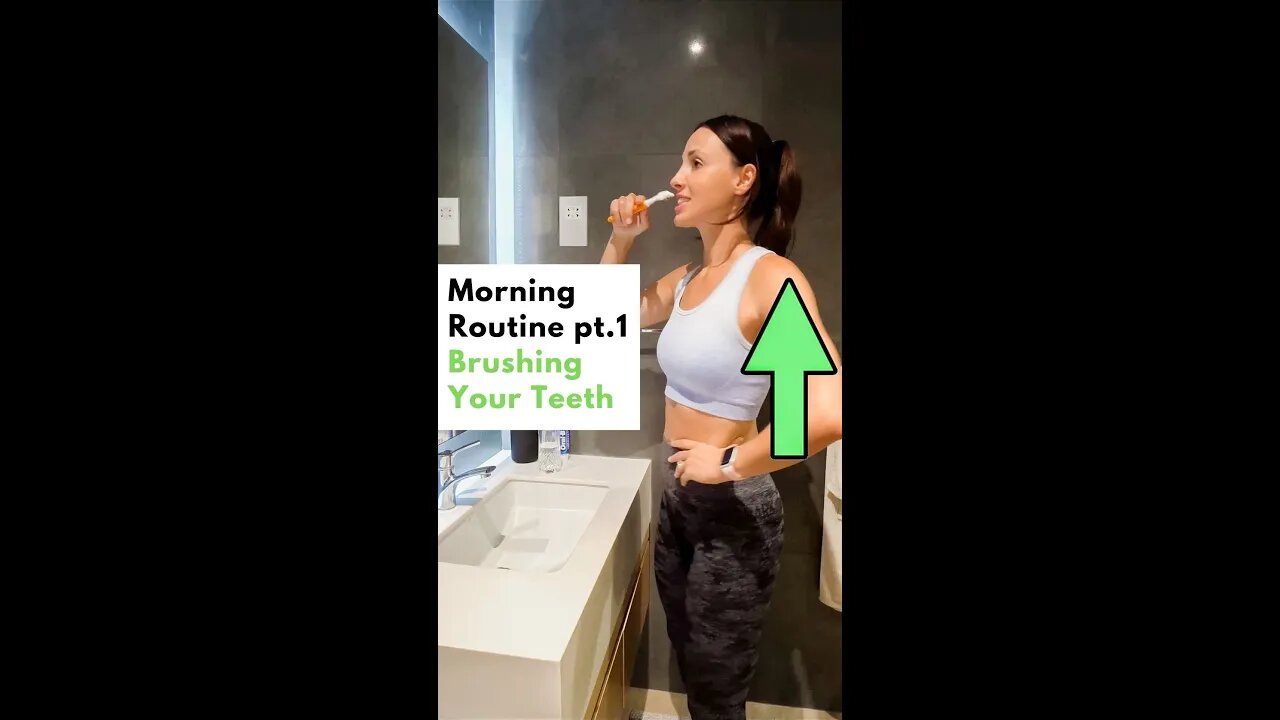 Morning routine pt1. Lower back pain in the morning? #BrushingTeeth