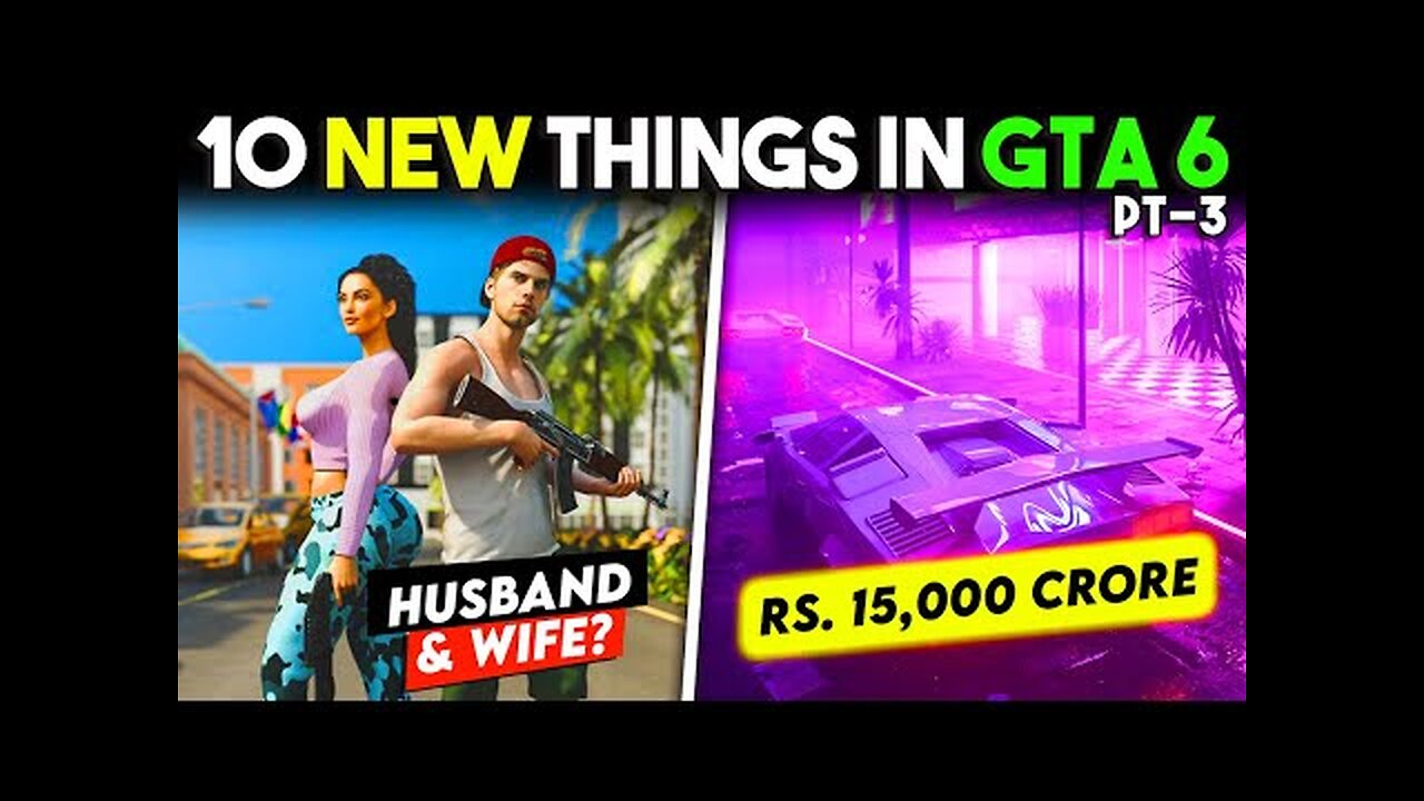 10 More *MIND-BLOWING* Things I Noticed In GTA 6 Leaked Gameplay Part 3 [HINDI]