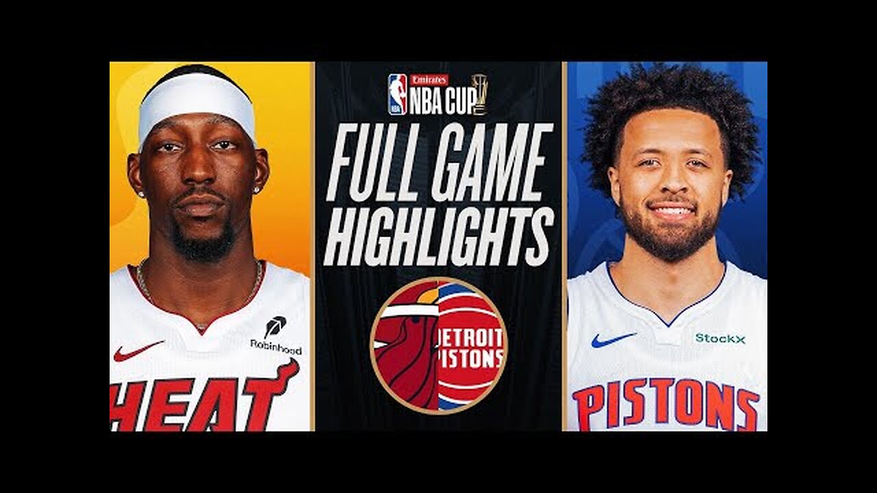 HEAT at PISTONS | EMIRATES NBA CUP 🏆 | FULL GAME HIGHLIGHTS | November 12, 2024