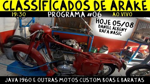 Jawa 1960, Vespa, CG Café Racer e outras Motos Custom boas e baratas: Classificados de Arake. #06