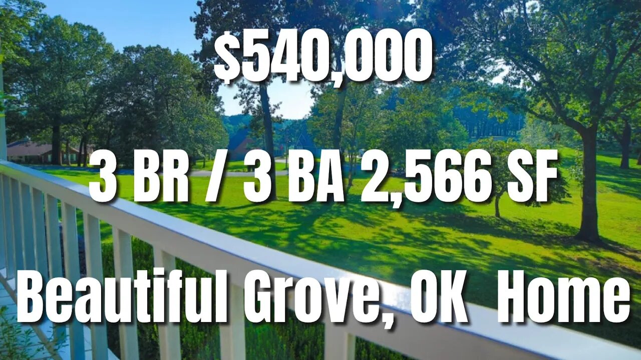 Beautiful Grove, Oklahoma Home For Sale