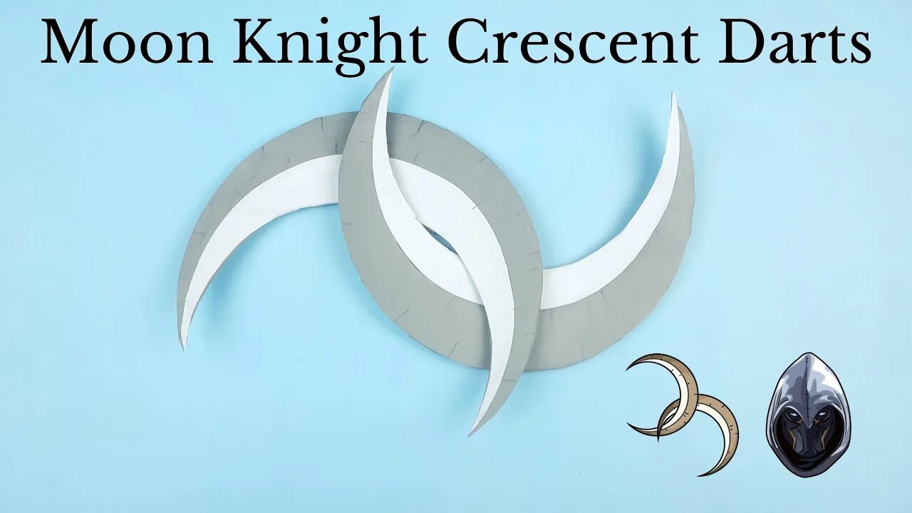 How To Make Moon Knight Crescent Darts - Easy Paper Crafts