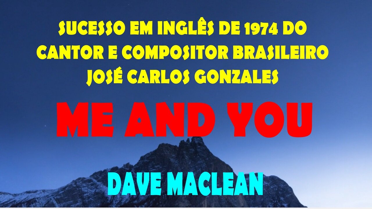 A VERY SUCCESSFUL BRAZILIAN HIT SUNG IN ENGLISH