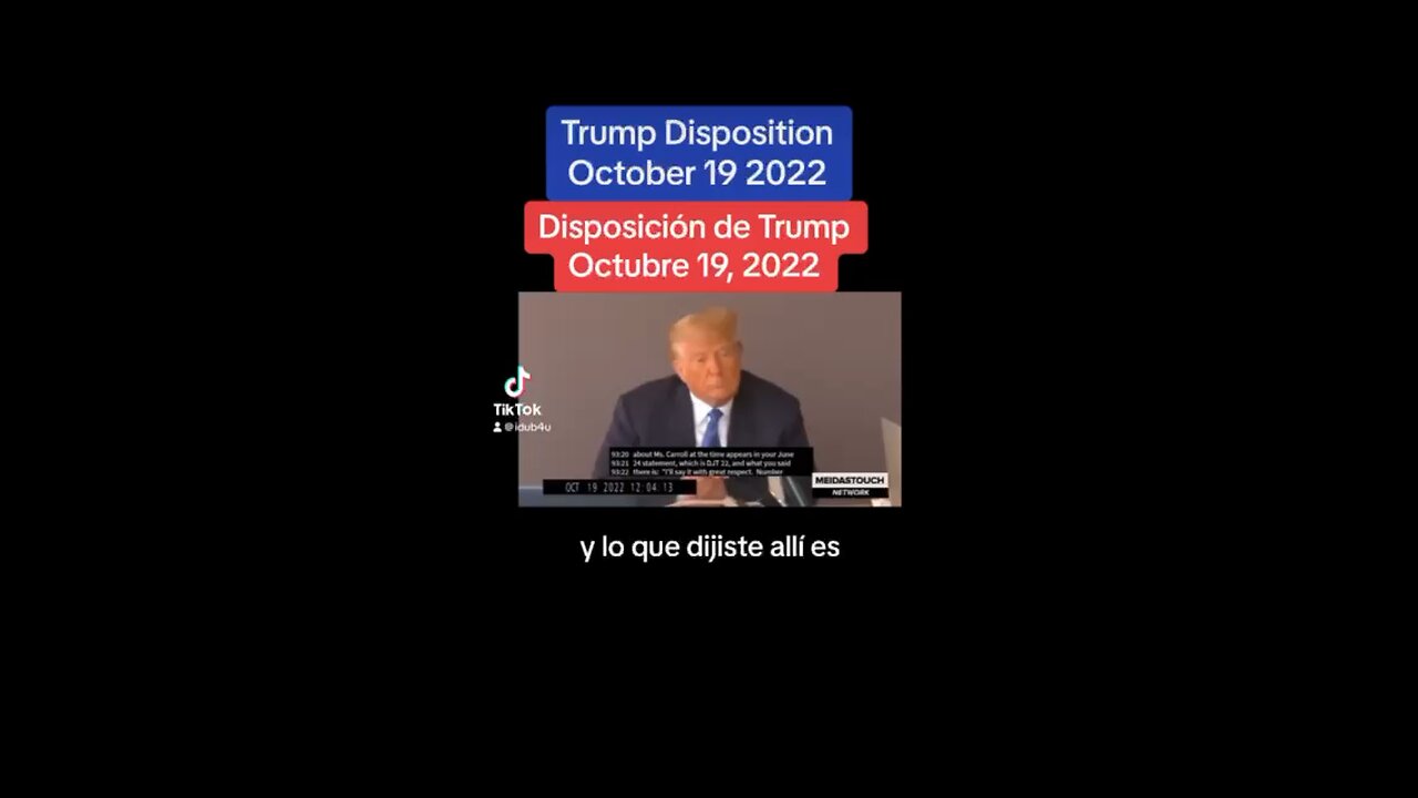 Trump Disposition-Spanish