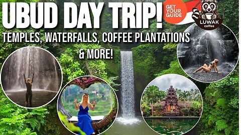 Ubud ULTIMATE Day Trip! | Temples, Waterfalls, Coffee Plantations & More! | Indonesia! 🌴✨