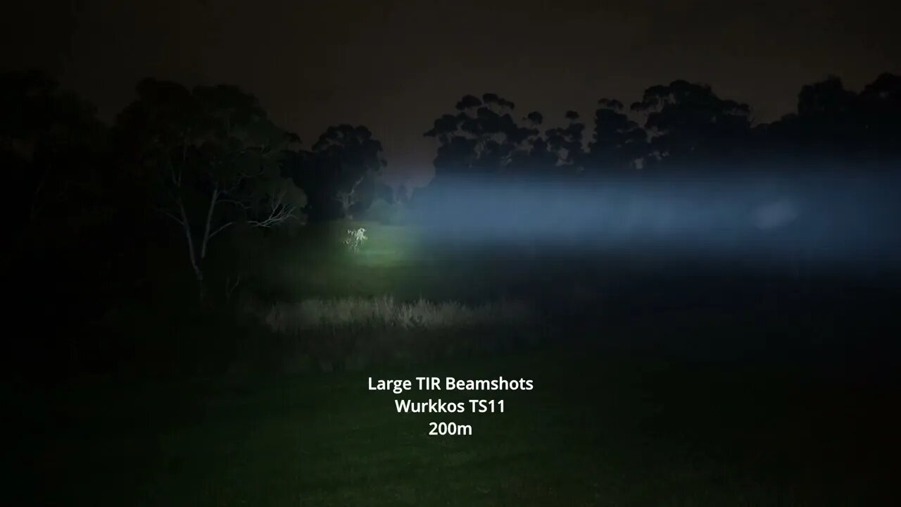 Beamshot tests: Large Bezel TIR flashlights