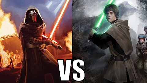 Kylo Ren vs Luke Skywalker (Canon)