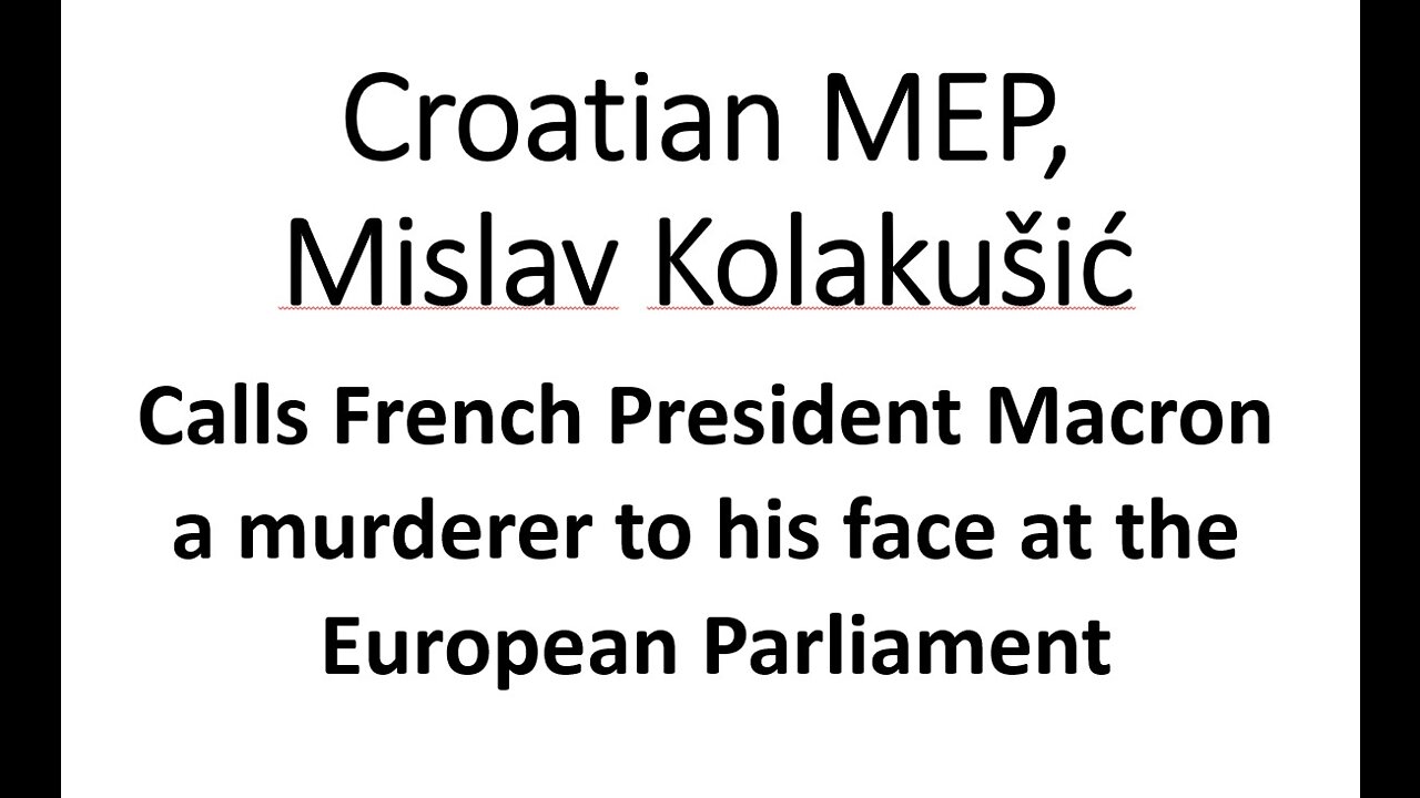 MACRON CALLED A MURDERER