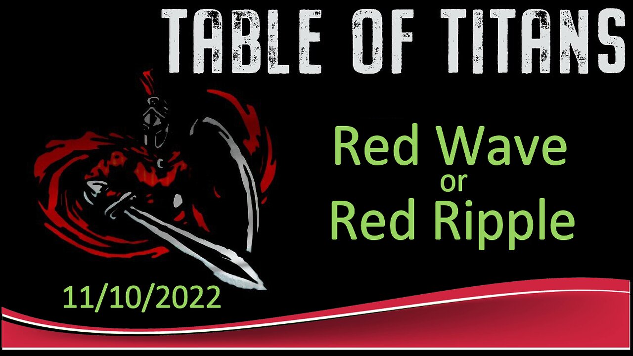 #TableofTitans Wave or Red Ripple