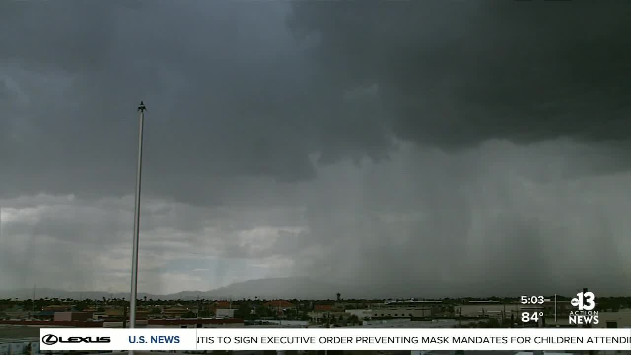 TIMELAPSE: Storm cell over Las Vegas