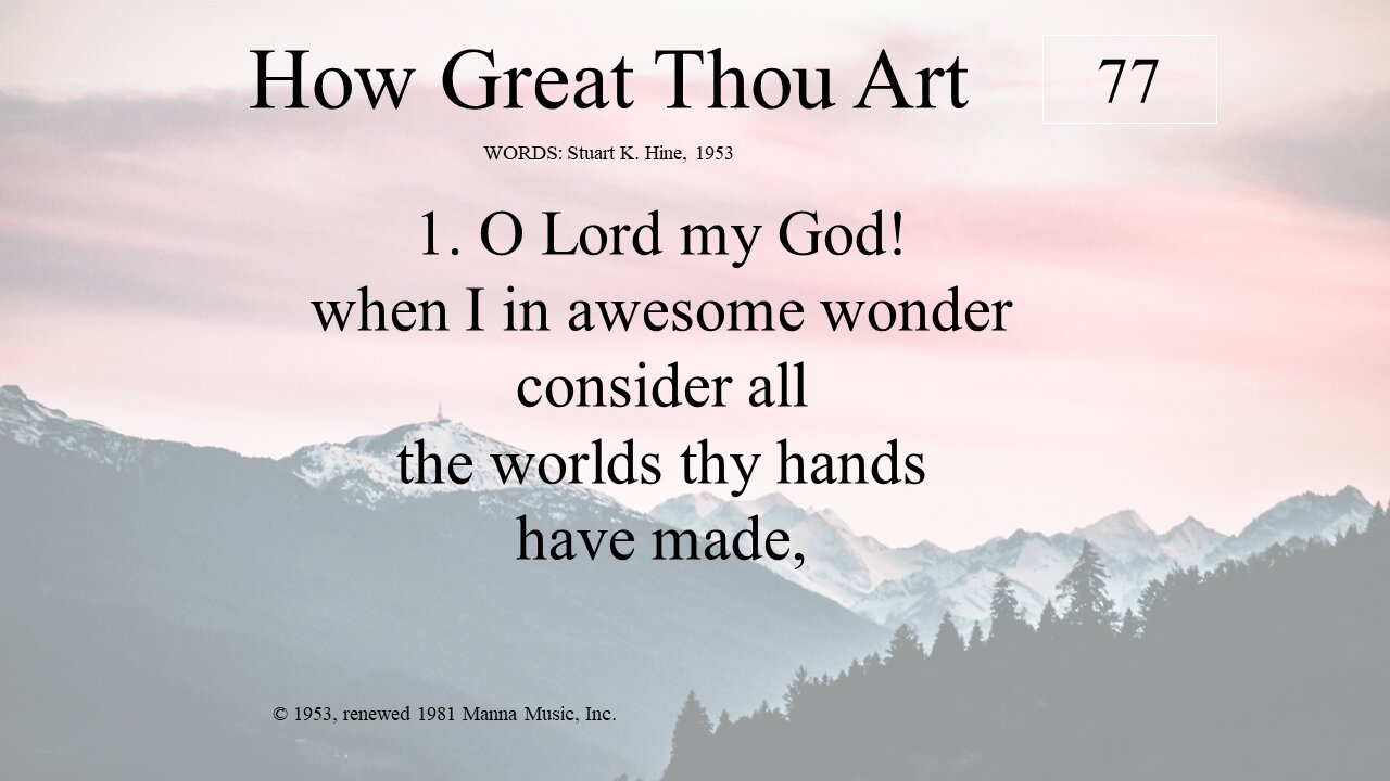 How Great Thou Art