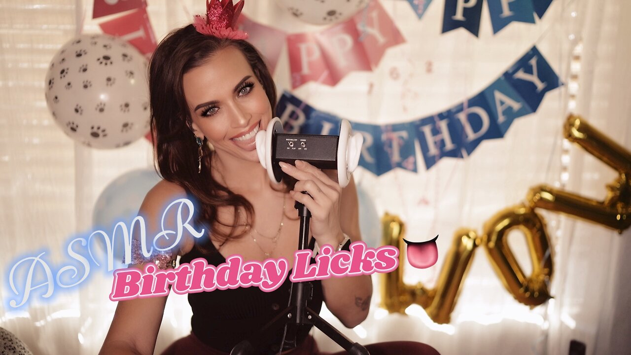 ASMR Gina Carla 🥳 Birthday Licks!