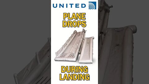 Emergency slide falls of United Airlines plane