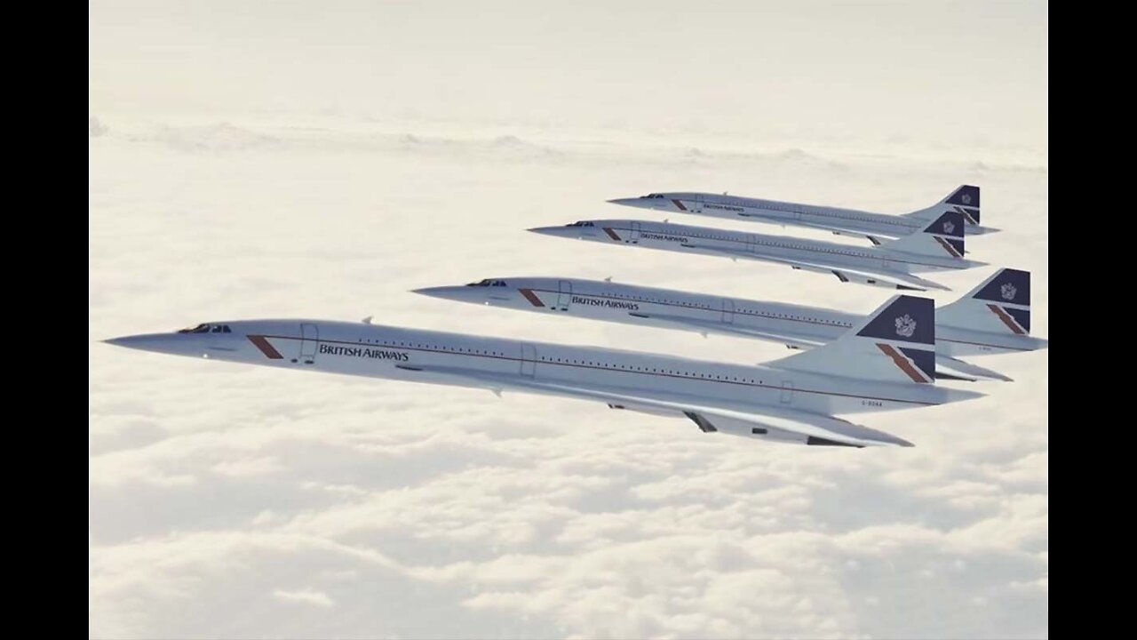Concorde BAC & Aérospatiale Take Off, Flight and Landing Sound Queen - The Show Must Go On