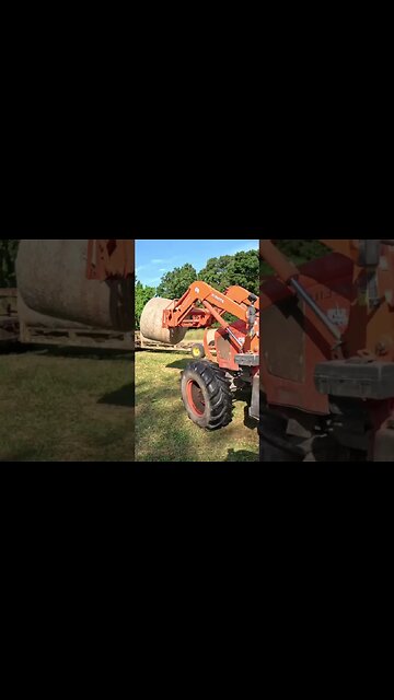 Hay season is in full swing! #hay #haybaler #farm #farmlife #ranch #ranchlife #cowchow #cattlefarm
