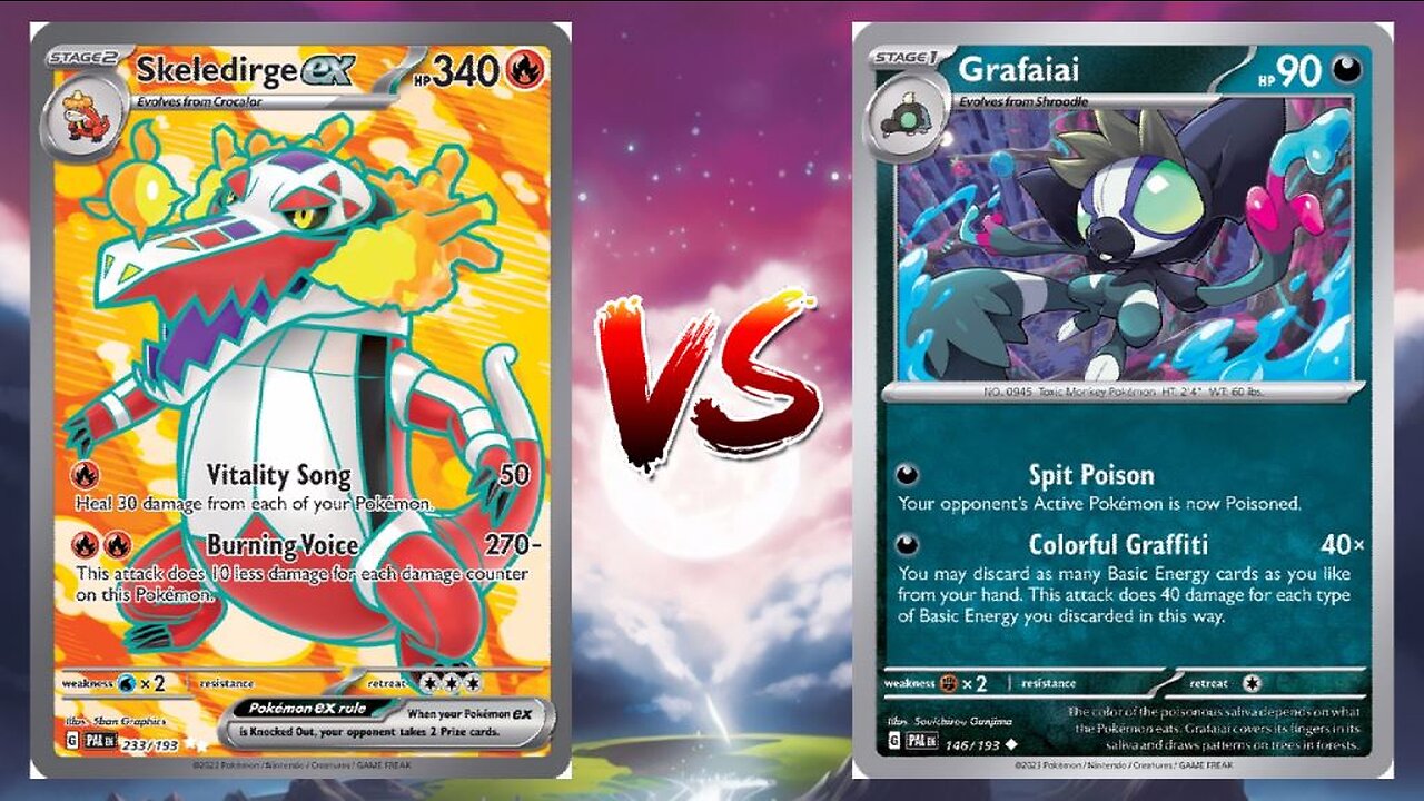 Pokemon TCG Live Skeledirge EX Garganacl VS Grafaiai Kirlia!!