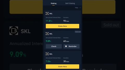 SKALE NETWORK BINANCE STAKING REWARDS #sklnetwork #altcoin #staking #stakingcrypto #cryptostaking