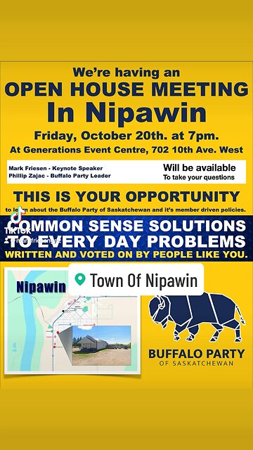 #Nipawin. We coming to you Oct. 20th