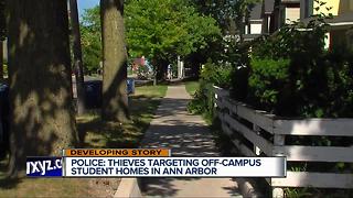 Police: Thieves targeting off-campus student homes in Ann Arbor