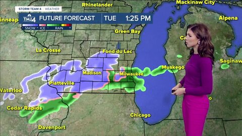 Another chance for a wintry mix Wednesday