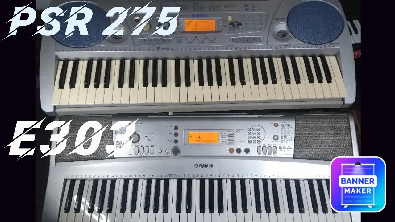 Teclado YAMAHA E303 Vs PSR275