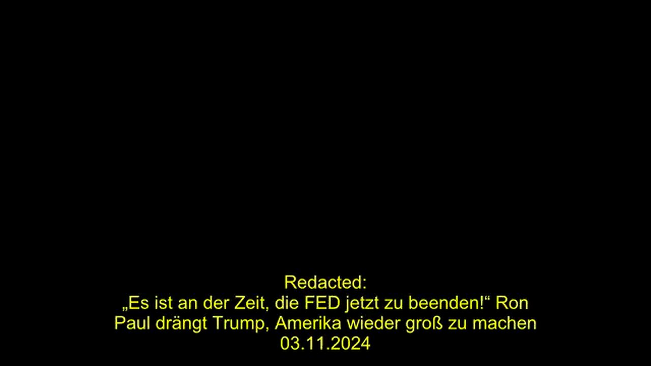 ⁣„Es ist an der Zeit, die FED jetzt zu beenden!“ Ron Paul drängt Trump, Amerika wieder groß zu machen