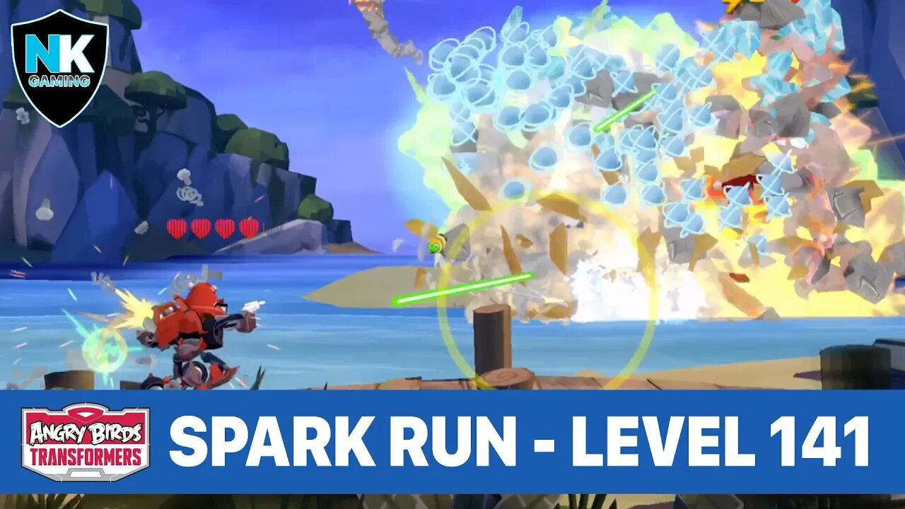 Angry Birds Transformers - Spark Run Series - Level 141 - Featuring Cliffjumper