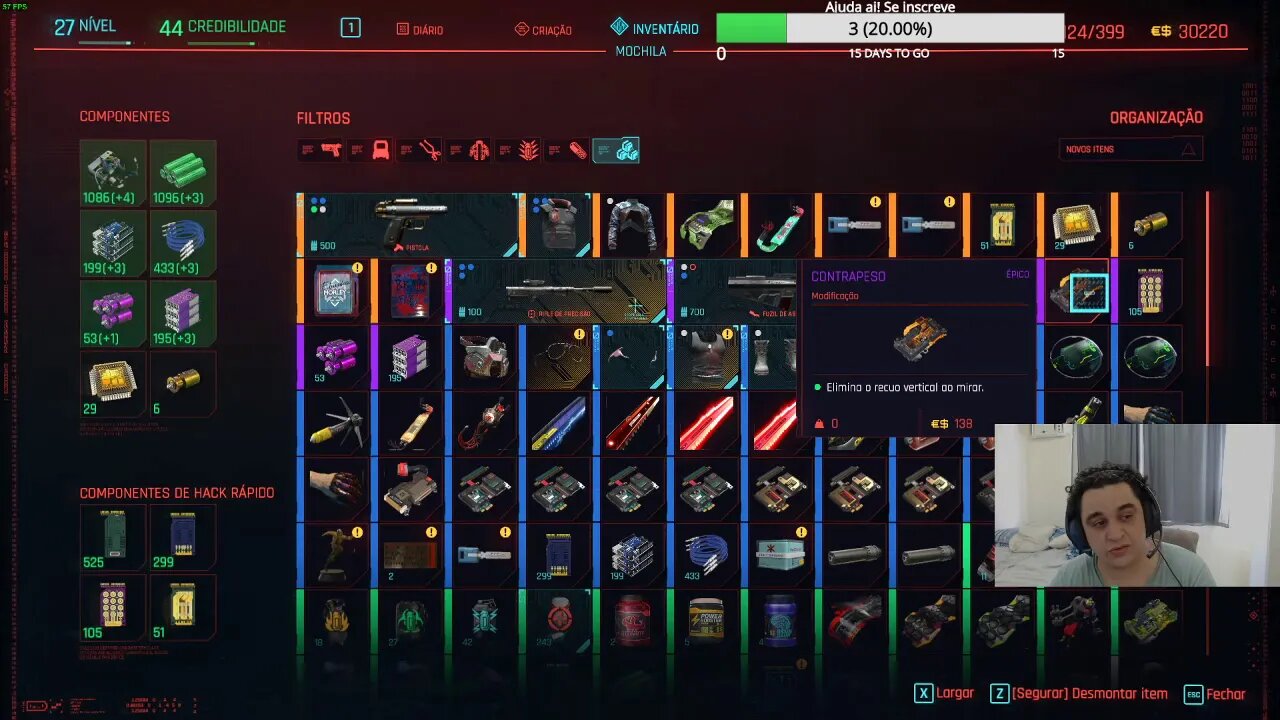 (Cyberpunk)Como conseguir materiais de criação avançado