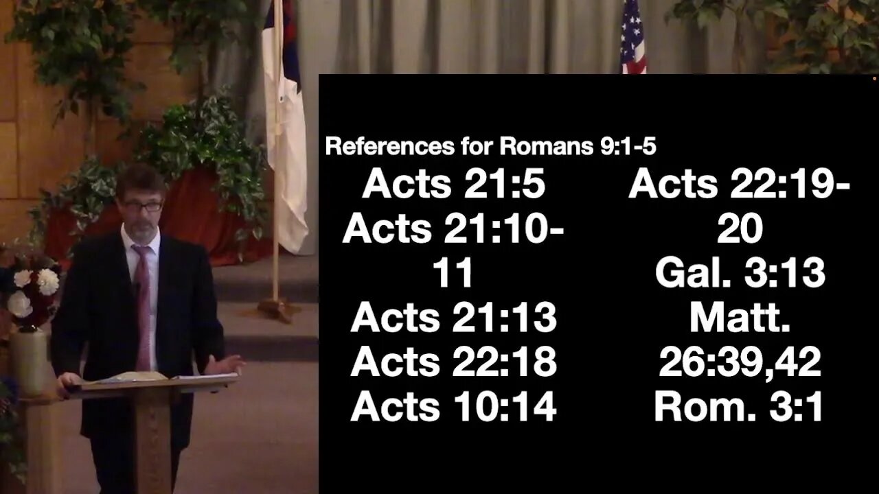 Romans 9:1-5 cont. (Sunday School) 7/3/22 AM