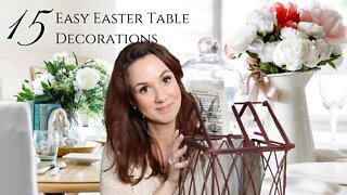 15 Easy Easter Table Decorations