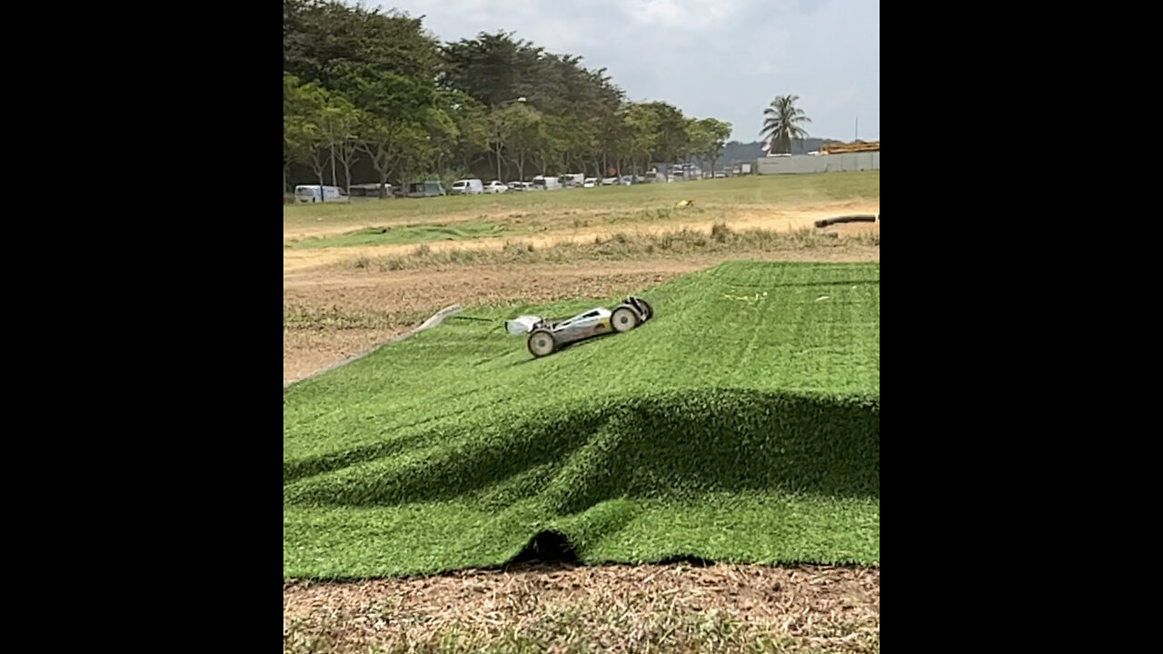 RC Car Flying off the Ramp!