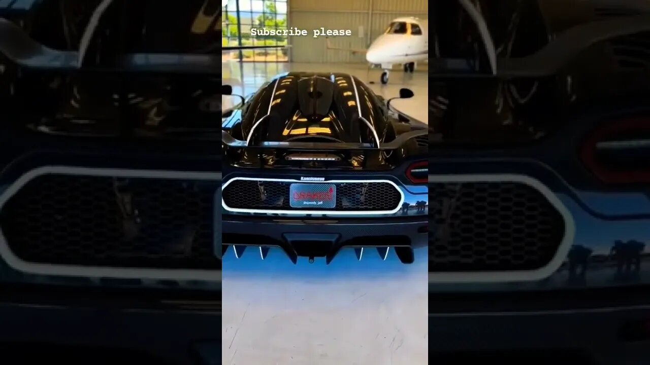 Koenigsegg with private jet 🤯🤯 #onepercent_clubb #koenigsegg #privatejet